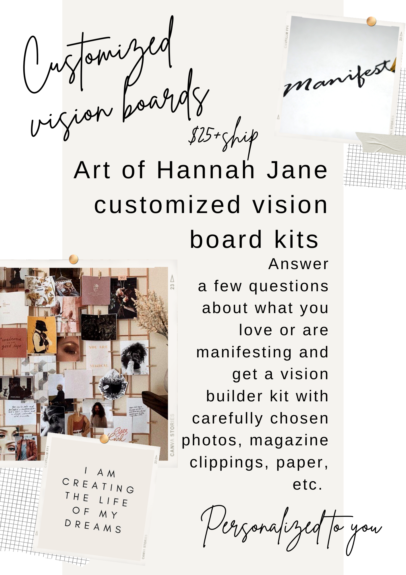 Vision Board Kit – Art of Hannah Jane