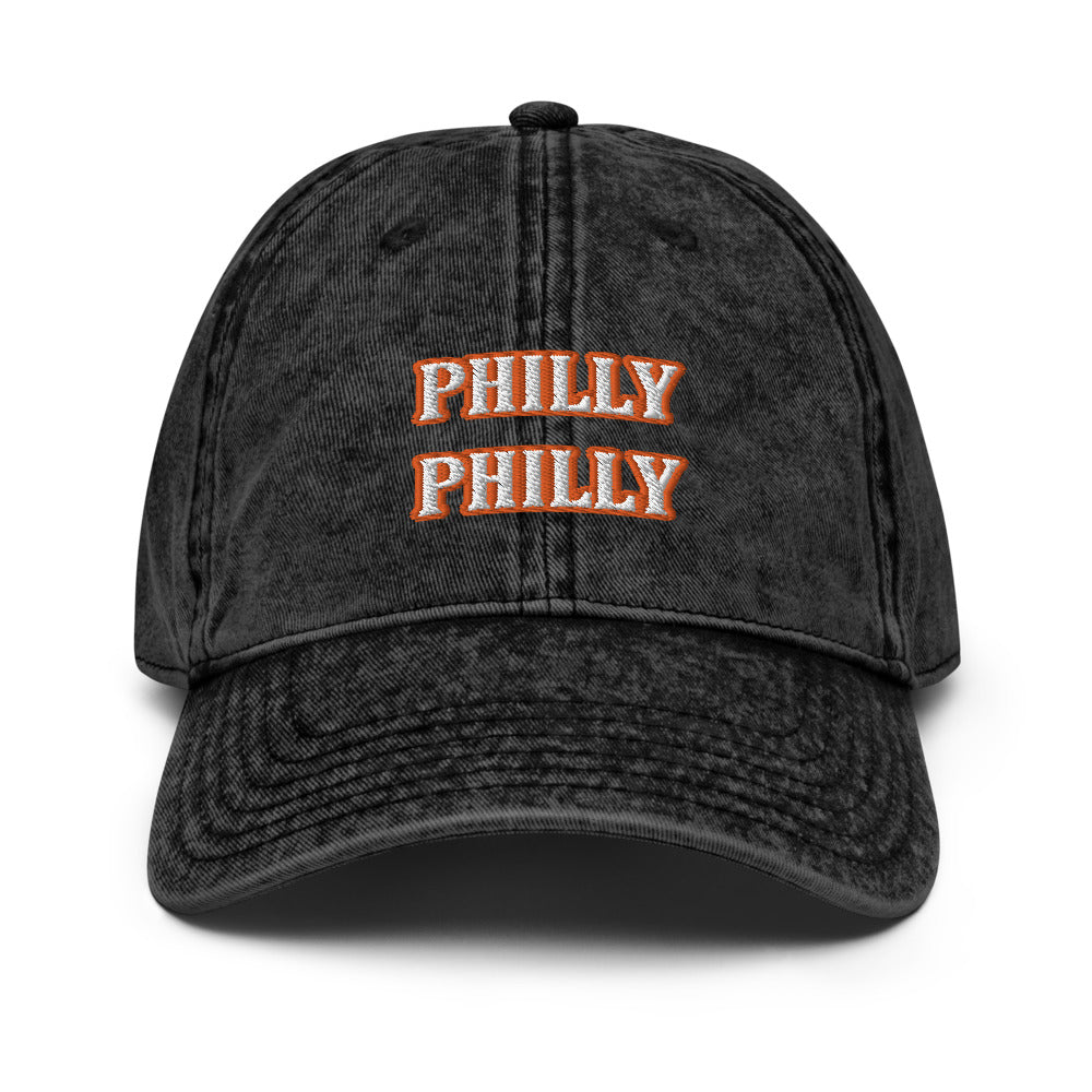 Orange Philly Vintage Cotton Twill Cap