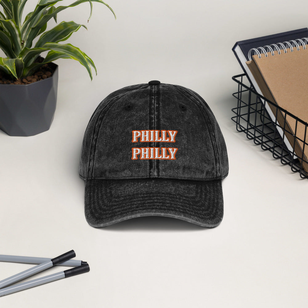 Orange Philly Vintage Cotton Twill Cap